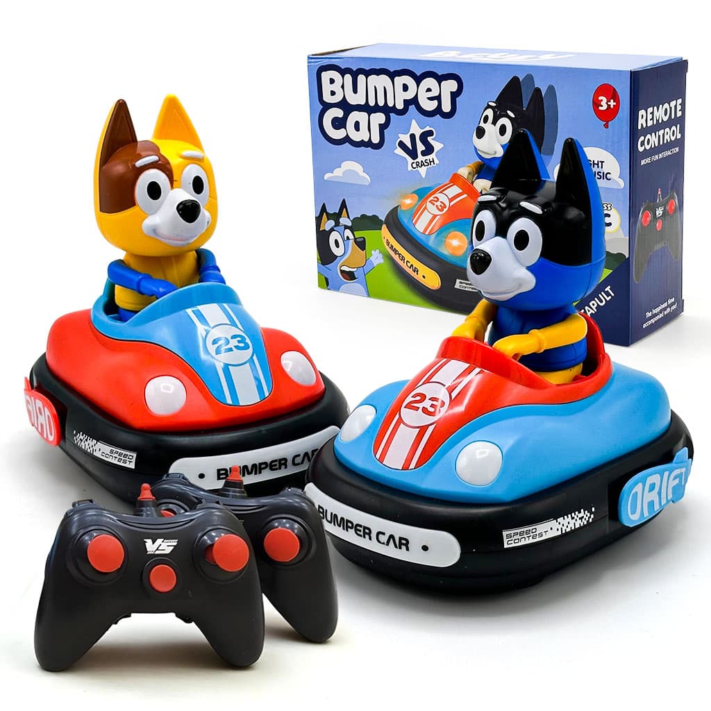 Voiture Télécommandée Crash Bumper Rechargeable 2Pcs pour Enfants – لعبة سيارات اللاسلكية للأطفال — صورة 1