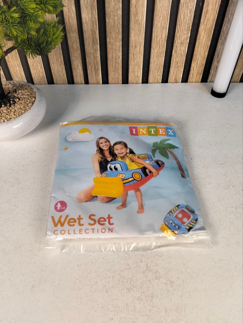 Bouée Siège Gonflable Intex 59586NP pour Bébé - Modèles Camion Pompier, Grue et Bulldozer - عوامة السباحة للأطفال بأشكال آليات البناء والإطفاء من إنتكس - Vacance & Loisir - صورة حقيقية 5