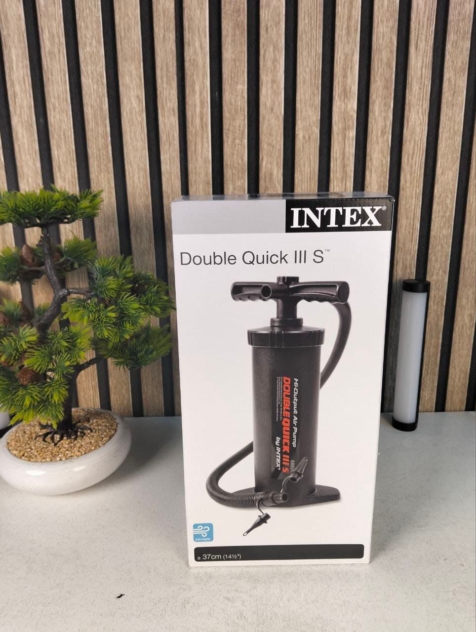 Pompe À Main Double Quick III Hi-Output Intex 68605 Multi-Embouts - مضخة إنتكس اليدوية عالية الكفاءة ذات الضخ المزدوج (37 سم) - Vacance & Loisir - صورة حقيقية 7