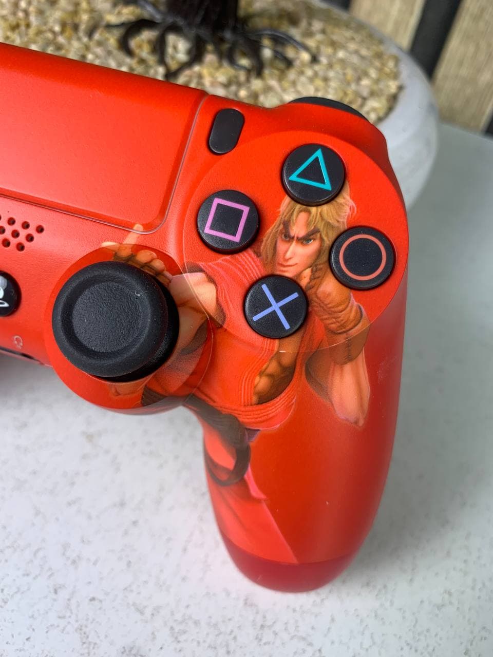 يد تحكم لاسلكية PS4 | SONY DualShock High Copy | Edition Street Fighter — صورة حقيقية 6