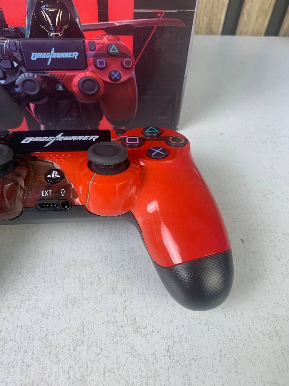يد تحكم لاسلكية PS4 | SONY DualShock High Copy | Edition Ghost Runner — صورة حقيقية 5