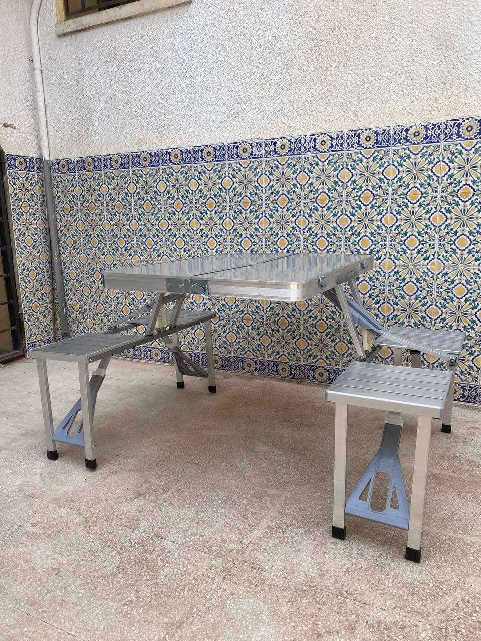 Table Aluminium Pliante 4 Places , Extérieure et Camping — صورة حقيقية 10