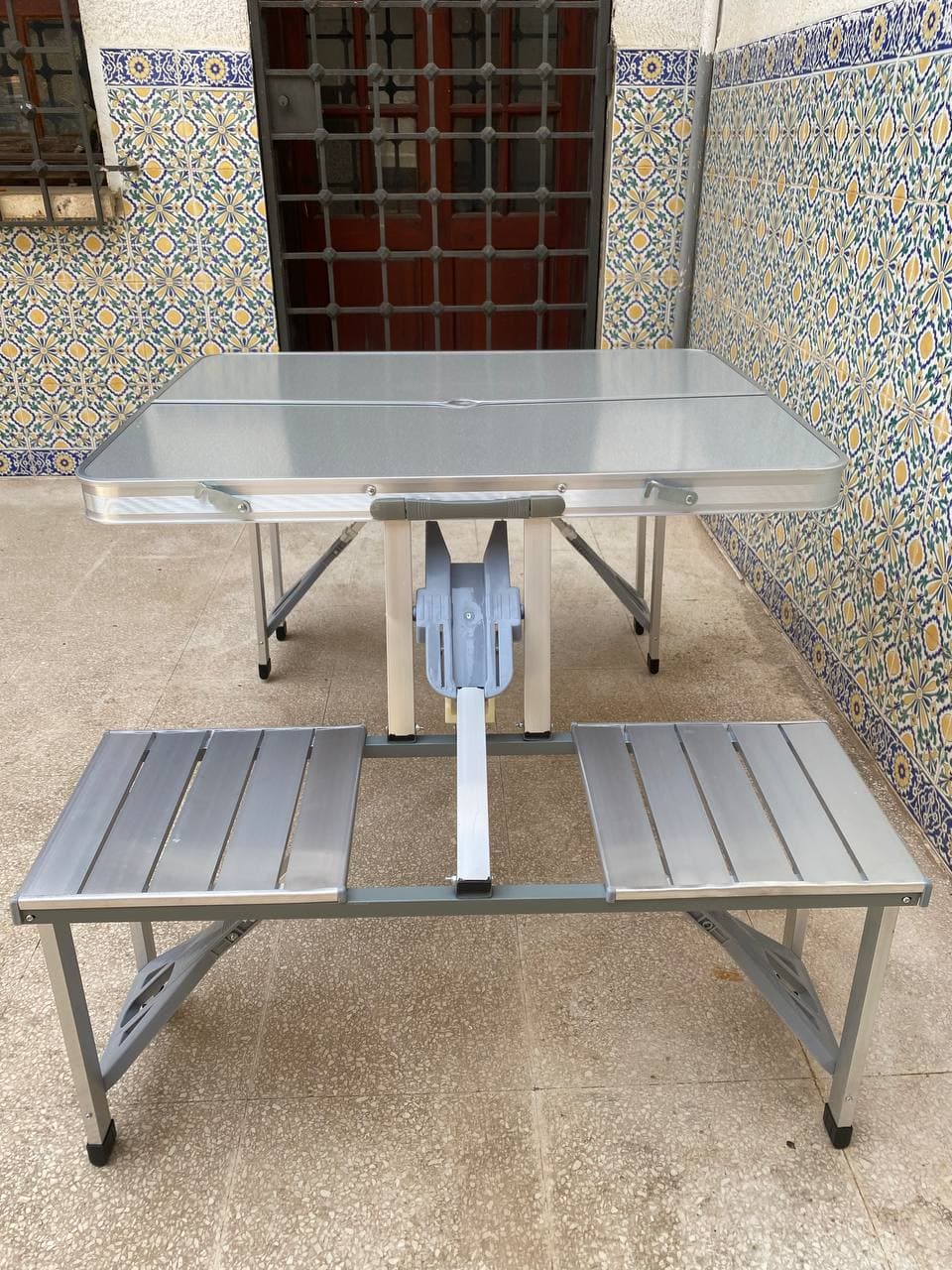 Table Aluminium Pliante 4 Places , Extérieure et Camping — صورة حقيقية 12