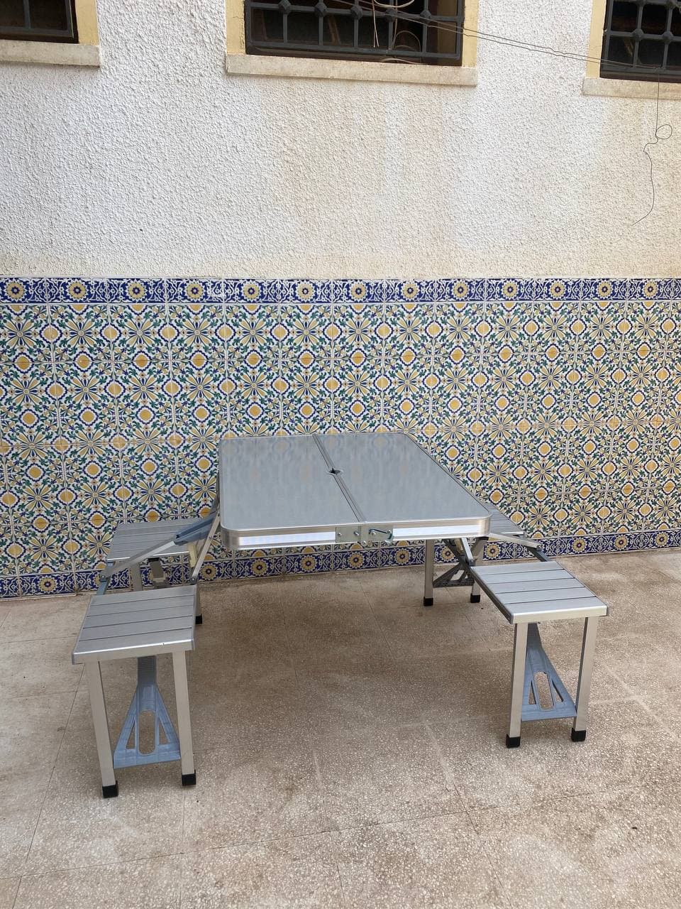 Table Aluminium Pliante 4 Places , Extérieure et Camping — صورة حقيقية 15