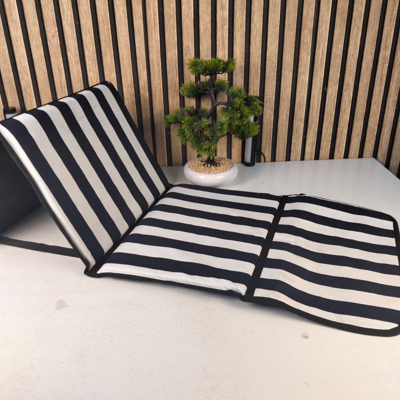 Tapis de Plage Pliable avec Dossier Réglable - حصيرة وكرسي الشاطئ القابل للطي مزود بمسند ظهر - Camping et Randonnée - صورة حقيقية 5