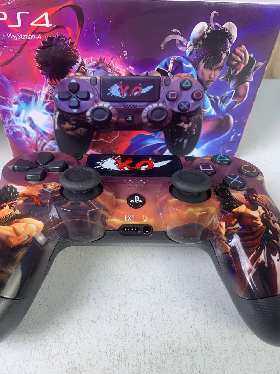 يد تحكم لاسلكية PS4 | SONY DualShock High Copy | Edition Street Fighter V2 — صورة حقيقية 4