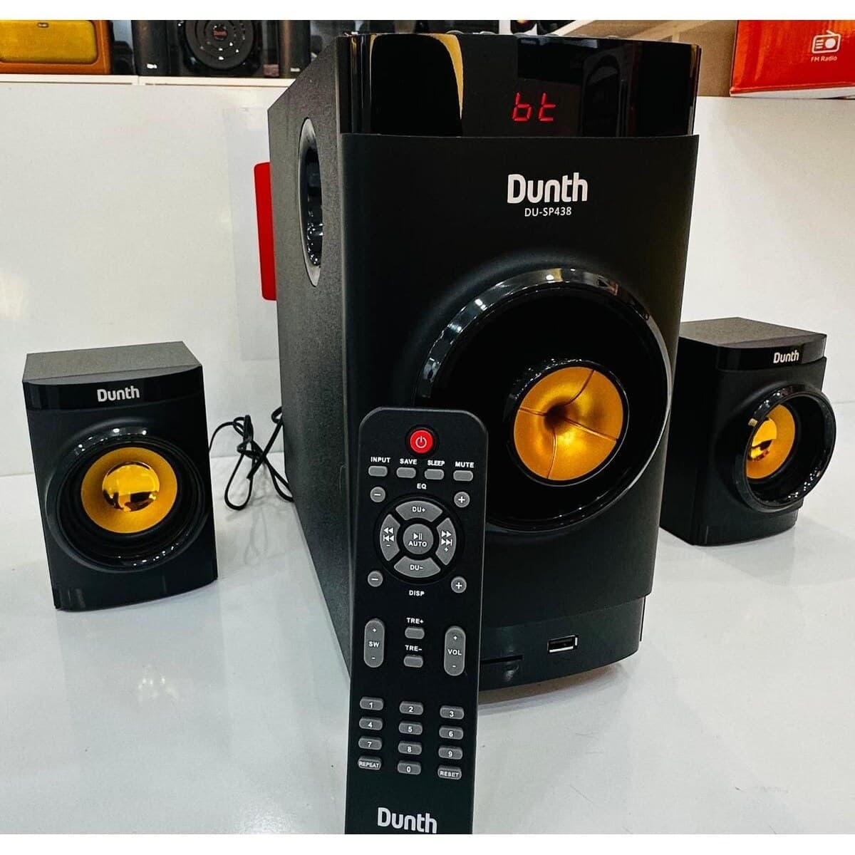 Haut Parleur Multimédia 2.1 BT/AUX/USB/FM radio DUNTH DU-SP438 — صورة حقيقية 3