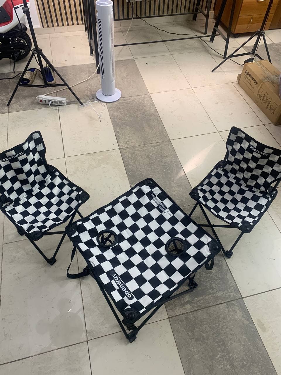 Ensemble de Camping Pliable Table et 2 Chaises Portables - طقم تخييم ونزهات قابل للطي (طاولة + كرسيين) - Camping et Randonnée - صورة حقيقية 14
