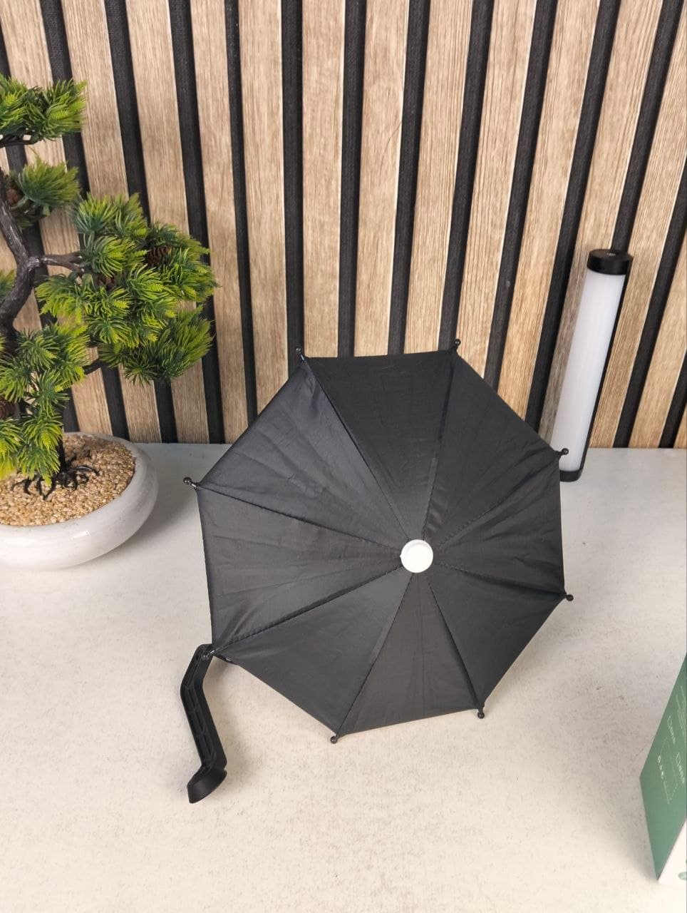 Support Téléphone Moto Avec Parapluie Intégré Protection Pluie et Soleil - حامل ومثبت الهاتف الذكي للدراجات النارية مع مظلة واقية من المطر والشمس - Accessoires - صورة حقيقية 10