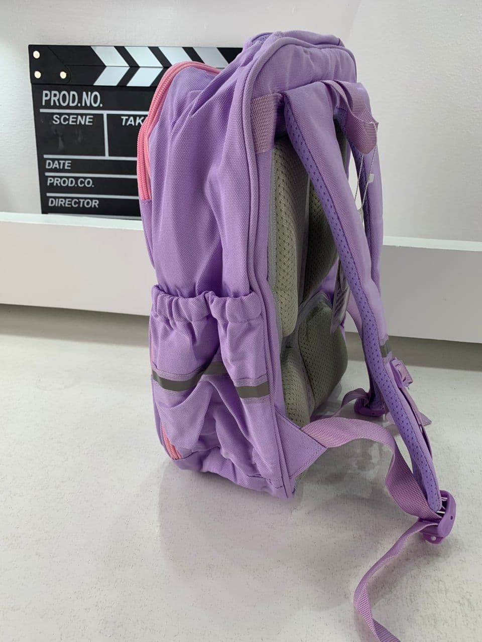 Sac à Dos Scolaire Orthopédique pour Enfants Xiao Wang Ya Mauve – محفظة مدرسية للأطفال بنفسجي — صورة حقيقية 6