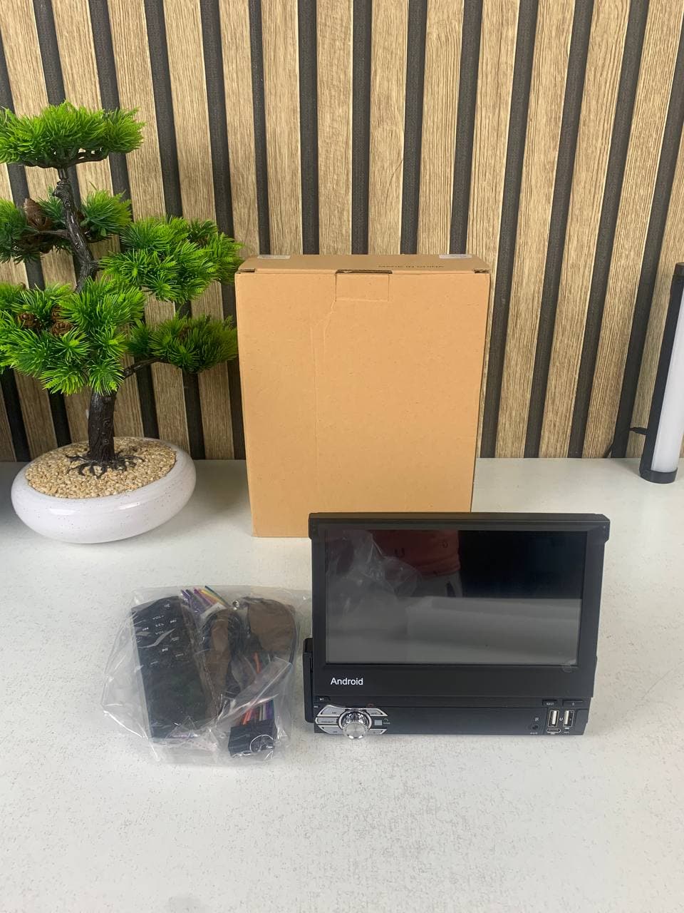 Autoradio Rétractable Tactile 7 Pouces Wireless CarPlay Android Auto 32+2GB - راديو السيارة الذكي بنظام أندرويد وشاشة 7 بوصة قابلة للطي - Accessoires Auto/Moto - صورة حقيقية 12