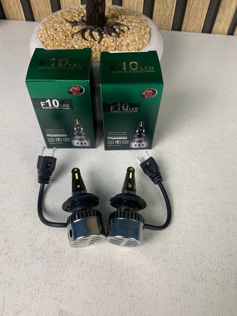 مصابيح أمامية للسيارة | Kit Phare H7 F10 LED | 6500K Super Blanc — صورة حقيقية 11