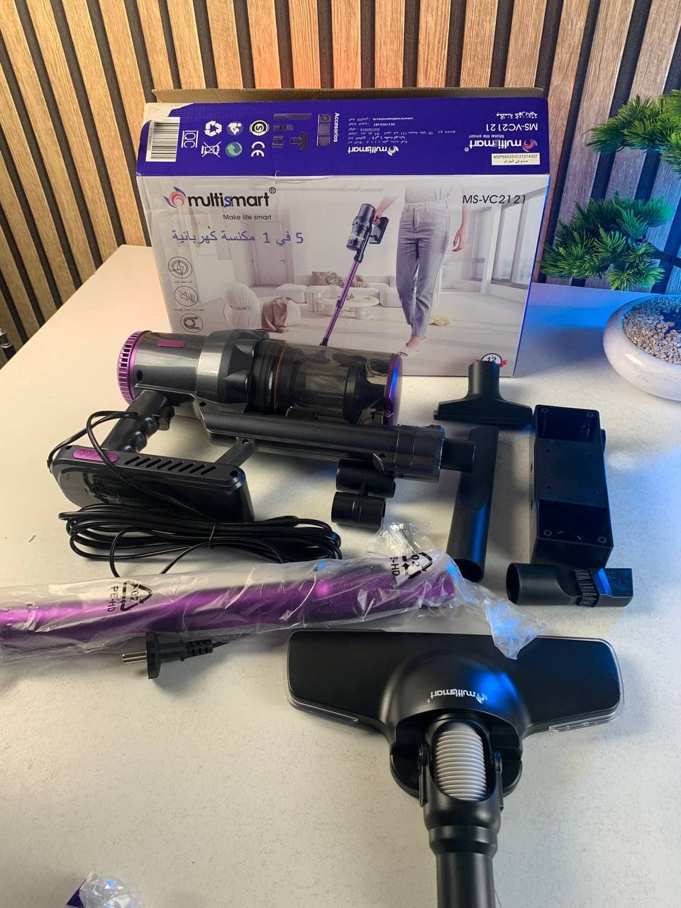 مكنسة كهربائية يدوية | Multismart Aspirateur 5 en 1 | 500W 18KPa فلتر HEPA — صورة حقيقية 13