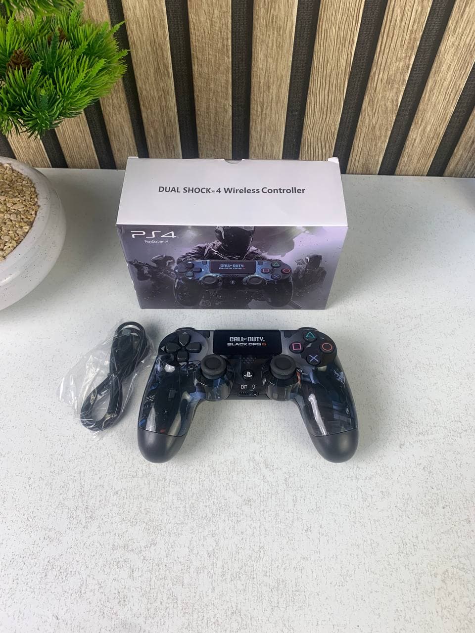 يد تحكم لاسلكية PS4 | SONY DualShock High Copy | Edition COD BO6 — صورة حقيقية 4