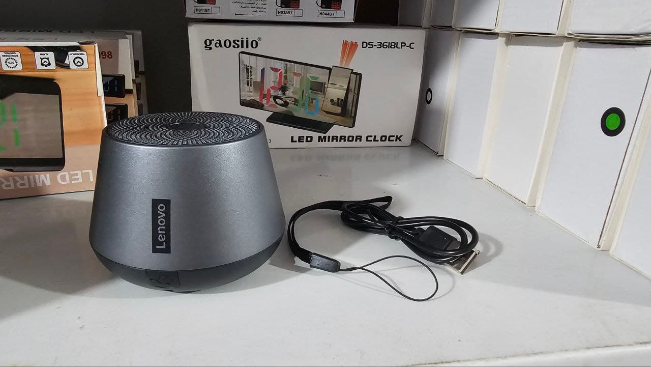Lenovo K3 Pro -Mini haut-parleur sans fil BT 5.0, portable, son stéréo HiFi, caisson de basses avec microphone, lecteur de musique, extérieur, — صورة حقيقية 4
