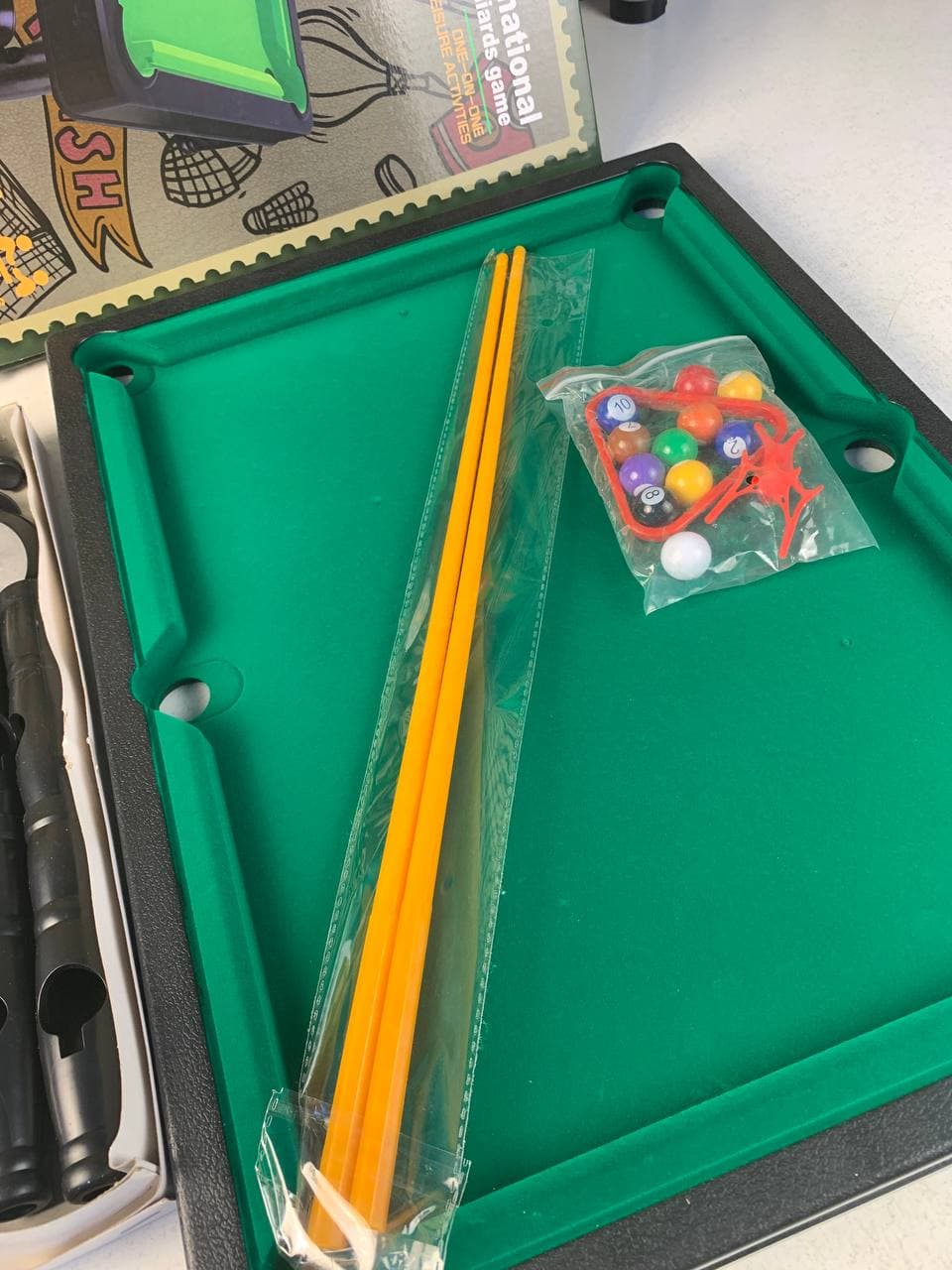 طاولة بلياردو للأطفال | Mini-Strike Billard Table V3 | للترفيه — صورة حقيقية 10