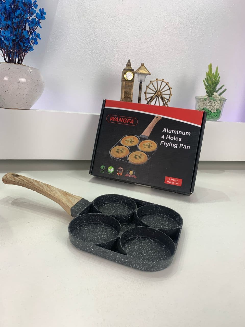 Pack Cuisine Multifonction : Rangement Œufs, Poêle à Crêpes 6-en-1 – حزمة المطبخ متعددة الوظائف: حامل البيض، مقلاة الكريب — صورة حقيقية 10