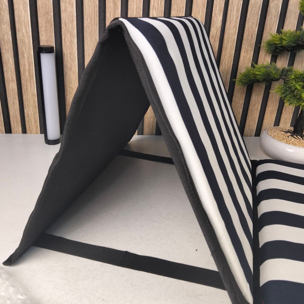 Tapis de Plage Pliable avec Dossier Réglable - حصيرة وكرسي الشاطئ القابل للطي مزود بمسند ظهر - Camping et Randonnée - صورة حقيقية 6