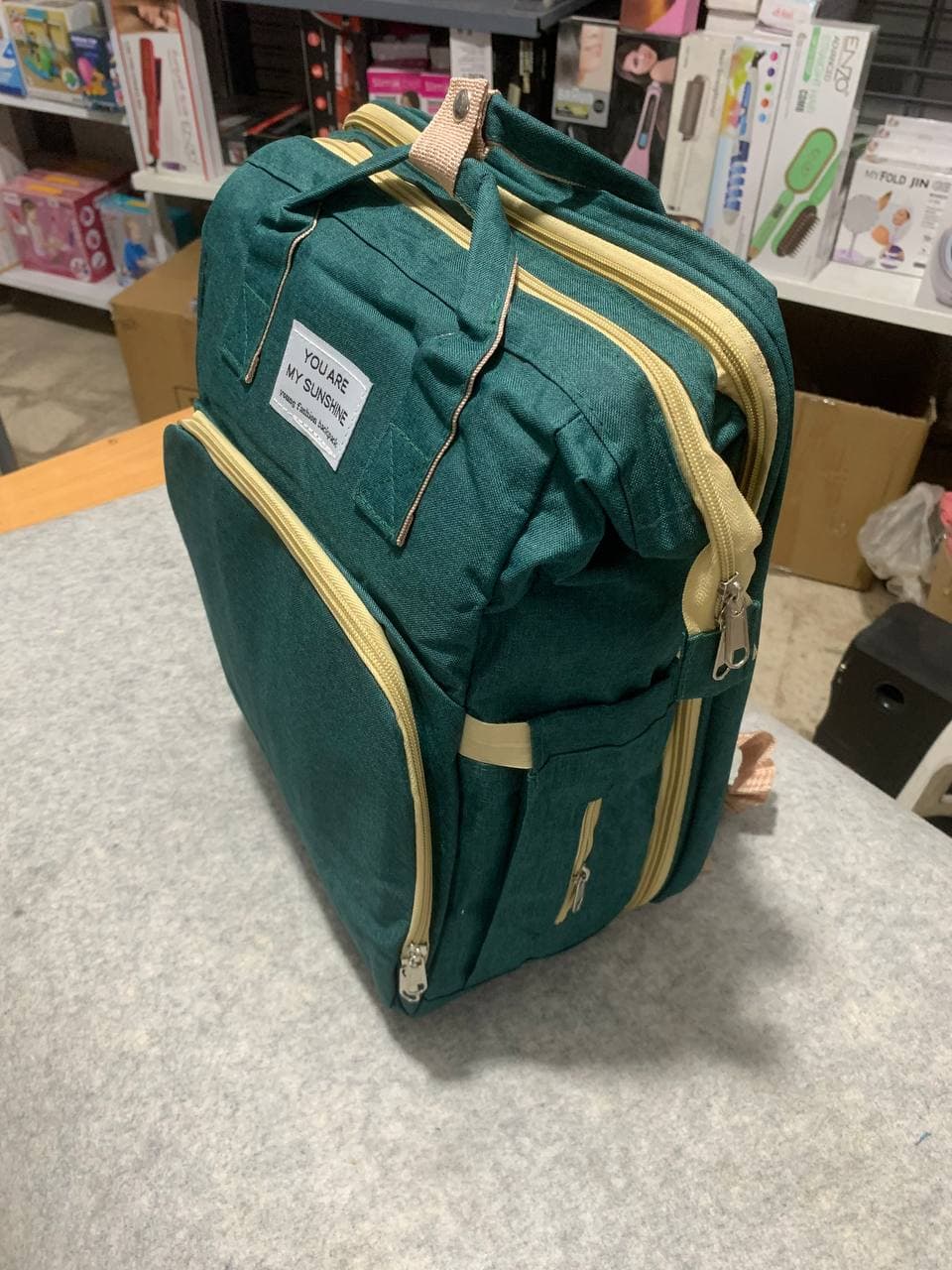 Sac à dos et landau pour bébé pliable 3in1 — صورة حقيقية 11