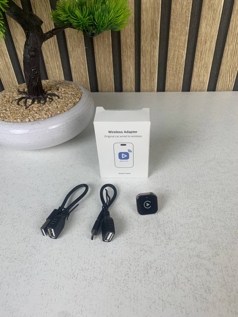Adaptateur Sans Fil CarPlay et Android Auto pour Voitures - محول السيارة الذكي 2 في 1 - Accessoires Auto/Moto - صورة حقيقية 13