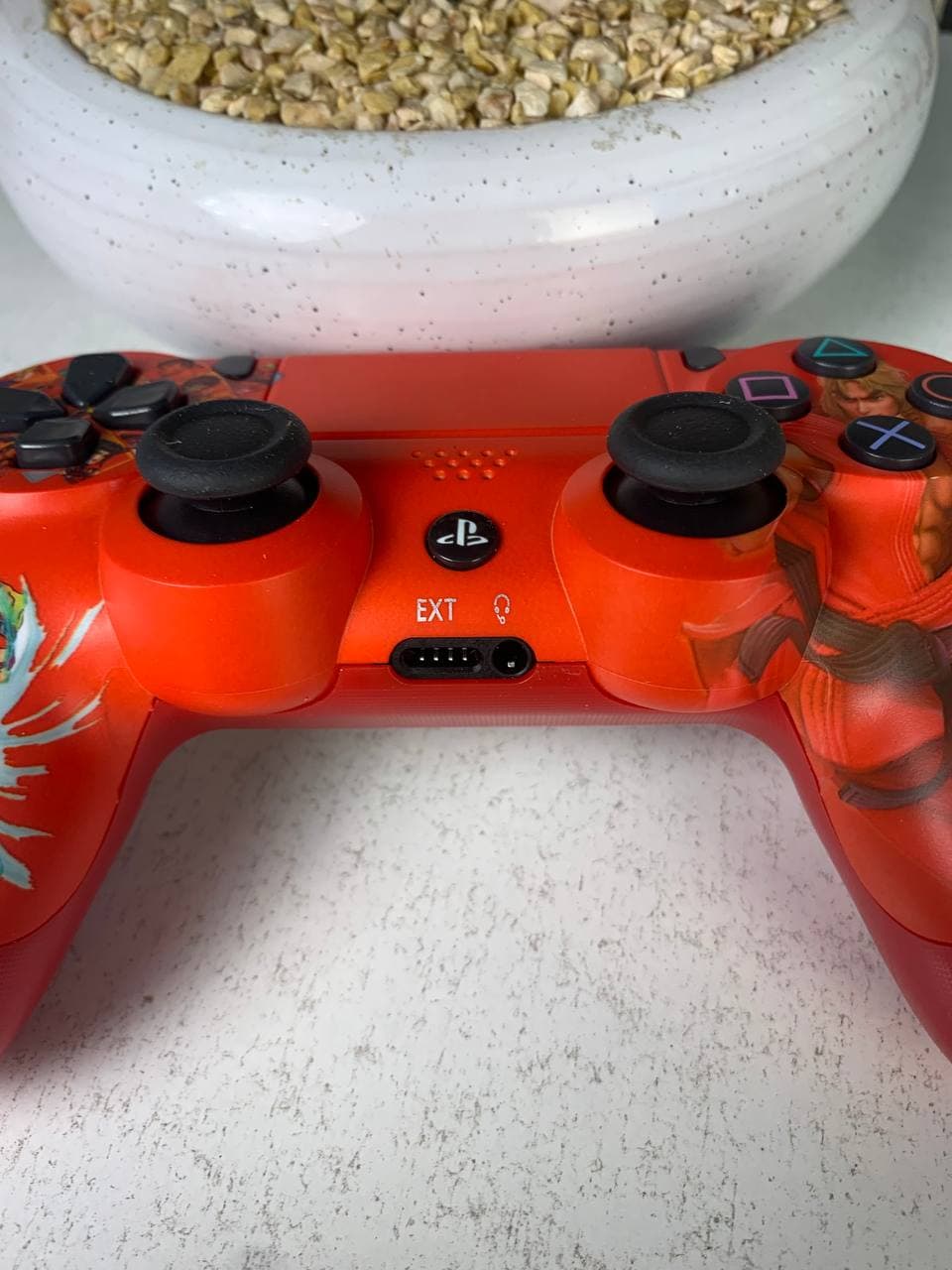 يد تحكم لاسلكية PS4 | SONY DualShock High Copy | Edition Street Fighter — صورة حقيقية 4