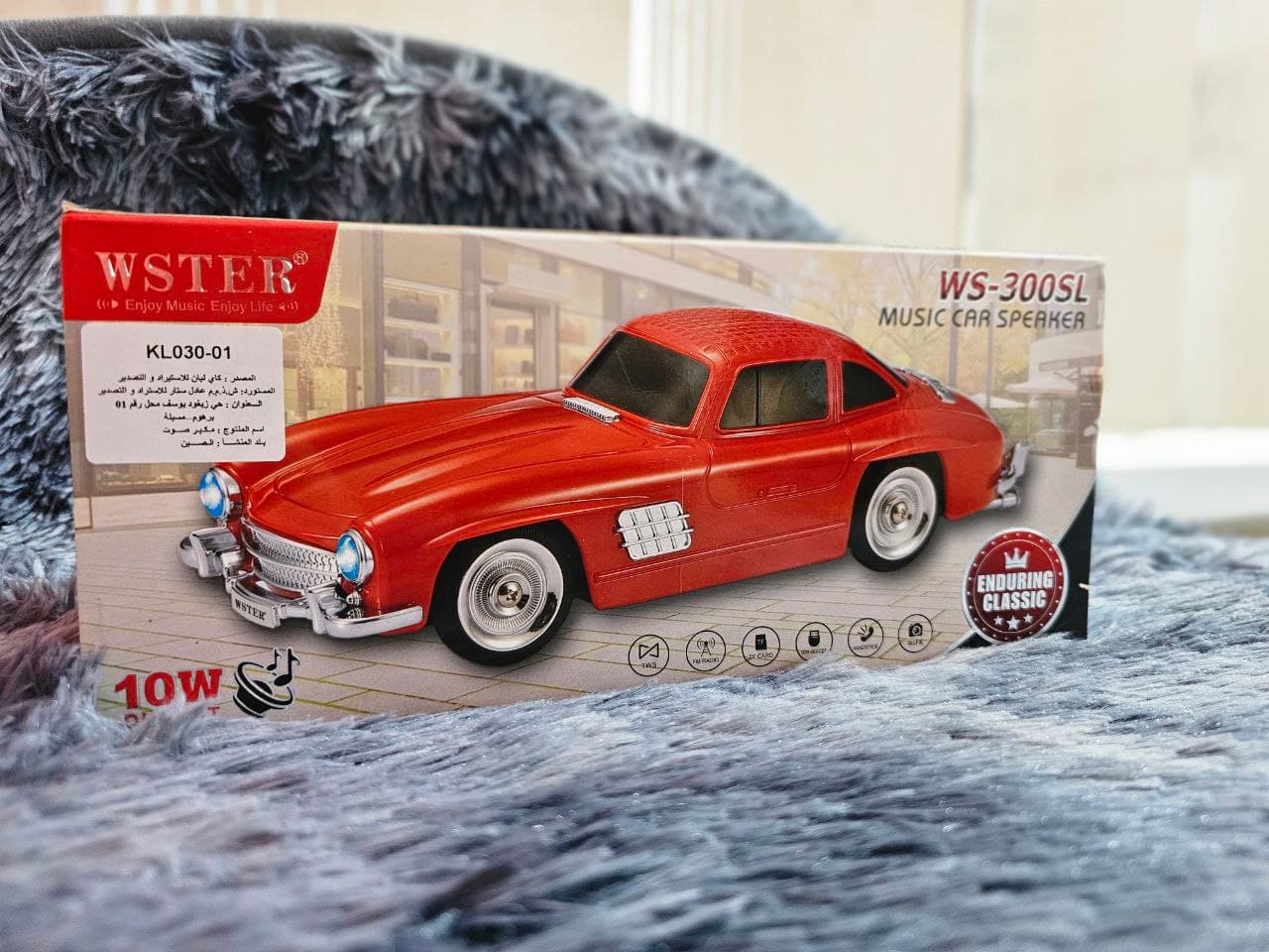 Haut-parleur audio Bluetooth sans fil En forme de Voiture Vintage , Carte mémoire , appels , AUX , Clé USB , FM RADIO — صورة حقيقية 7