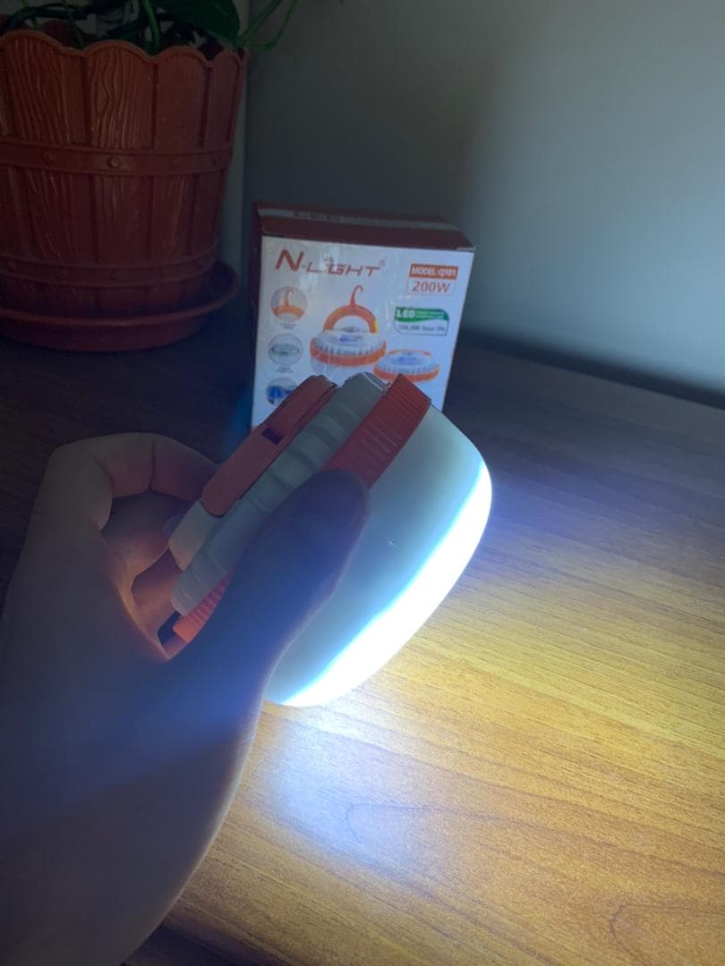 Lampe à Ampoule LED pour Camping 200W — صورة حقيقية 10