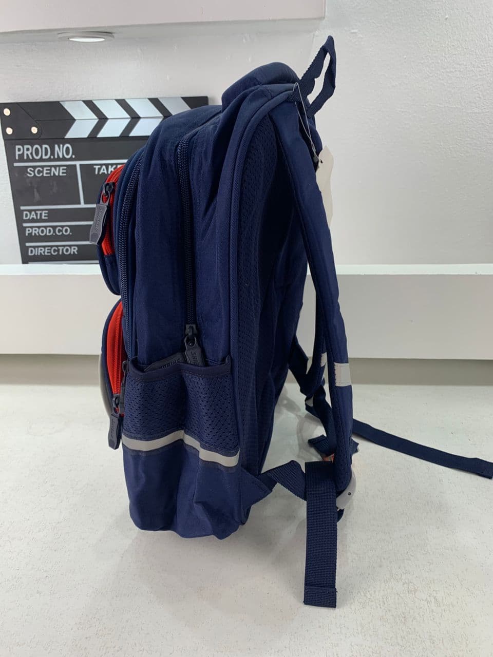 Sac à Dos Enfant Ludique avec Plusieurs Compartiment et un Peluche LM-5122 Bleu Nuit – حقيبة ظهر للأطفال أزرق ليلي — صورة حقيقية 4