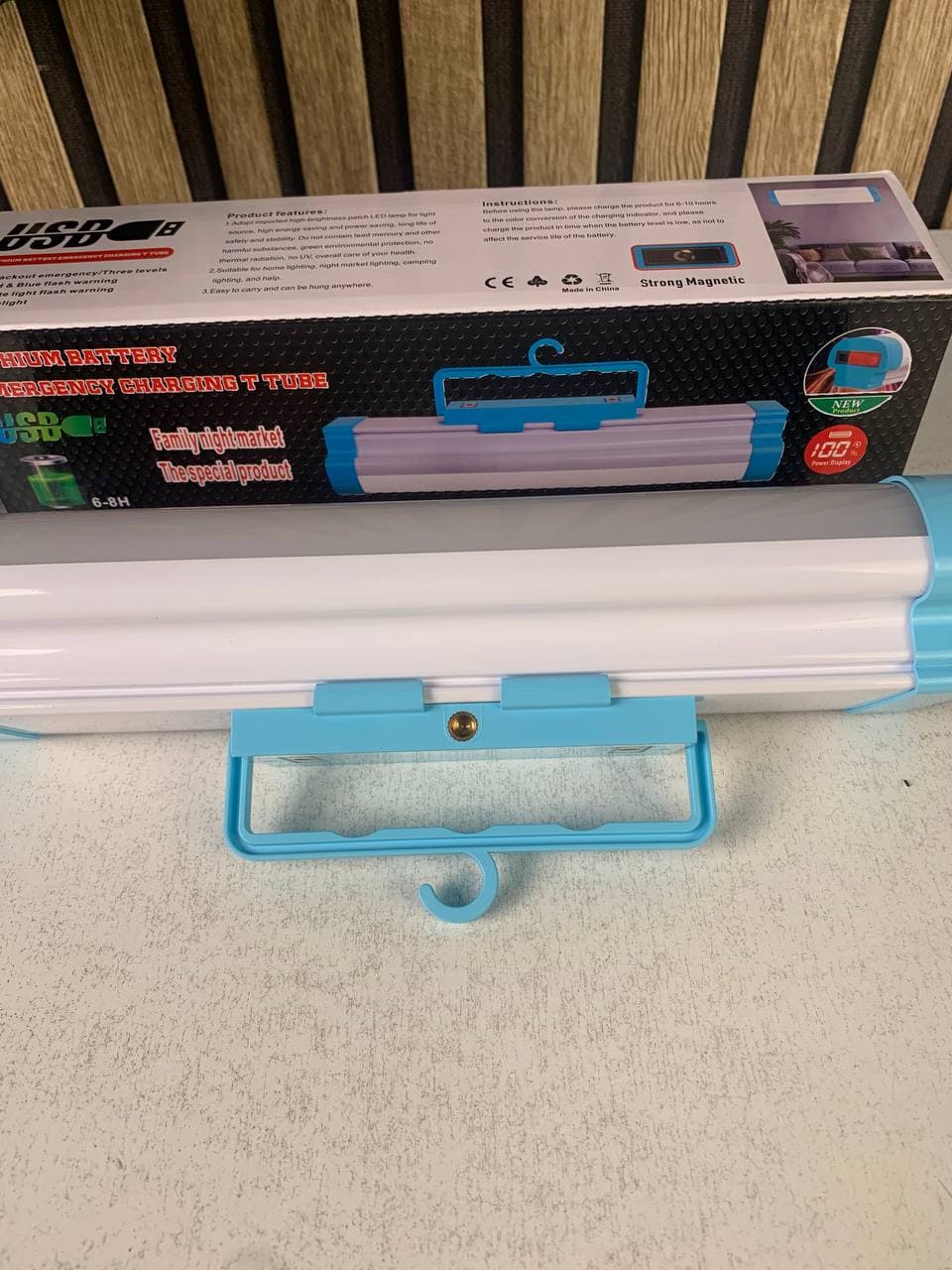 مصباح تخييم مغناطيسي | Lanterne 5-en-1 Power Bank | GM 6000mAh — صورة حقيقية 11