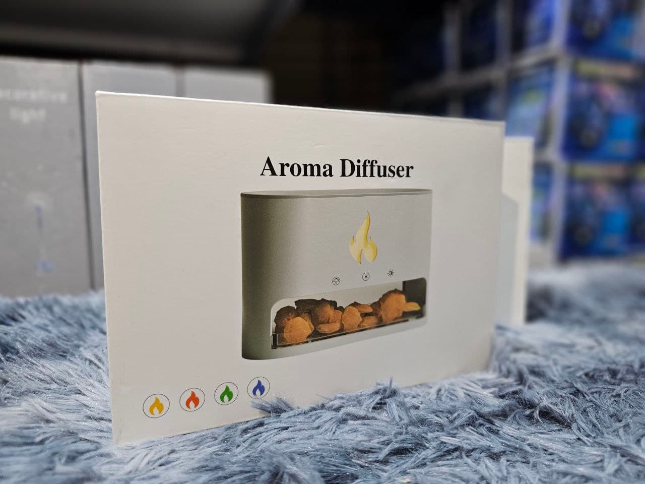Diffuseur d'huiles essentielles flamme avec des roches de sel de cristal 250ML - موزع روائح الزيوت العطرية باللهب مع صخور الملح الكريستالي 250 مل — صورة حقيقية 8