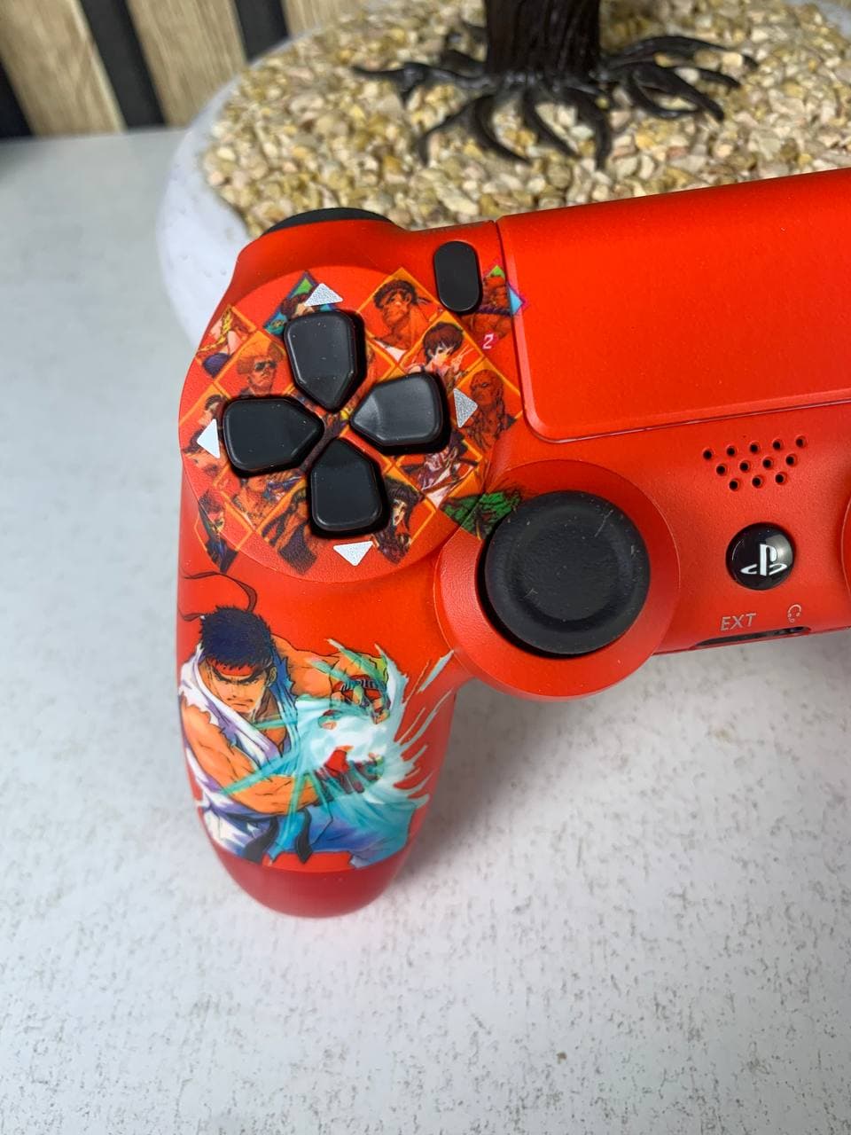 يد تحكم لاسلكية PS4 | SONY DualShock High Copy | Edition Street Fighter — صورة حقيقية 5