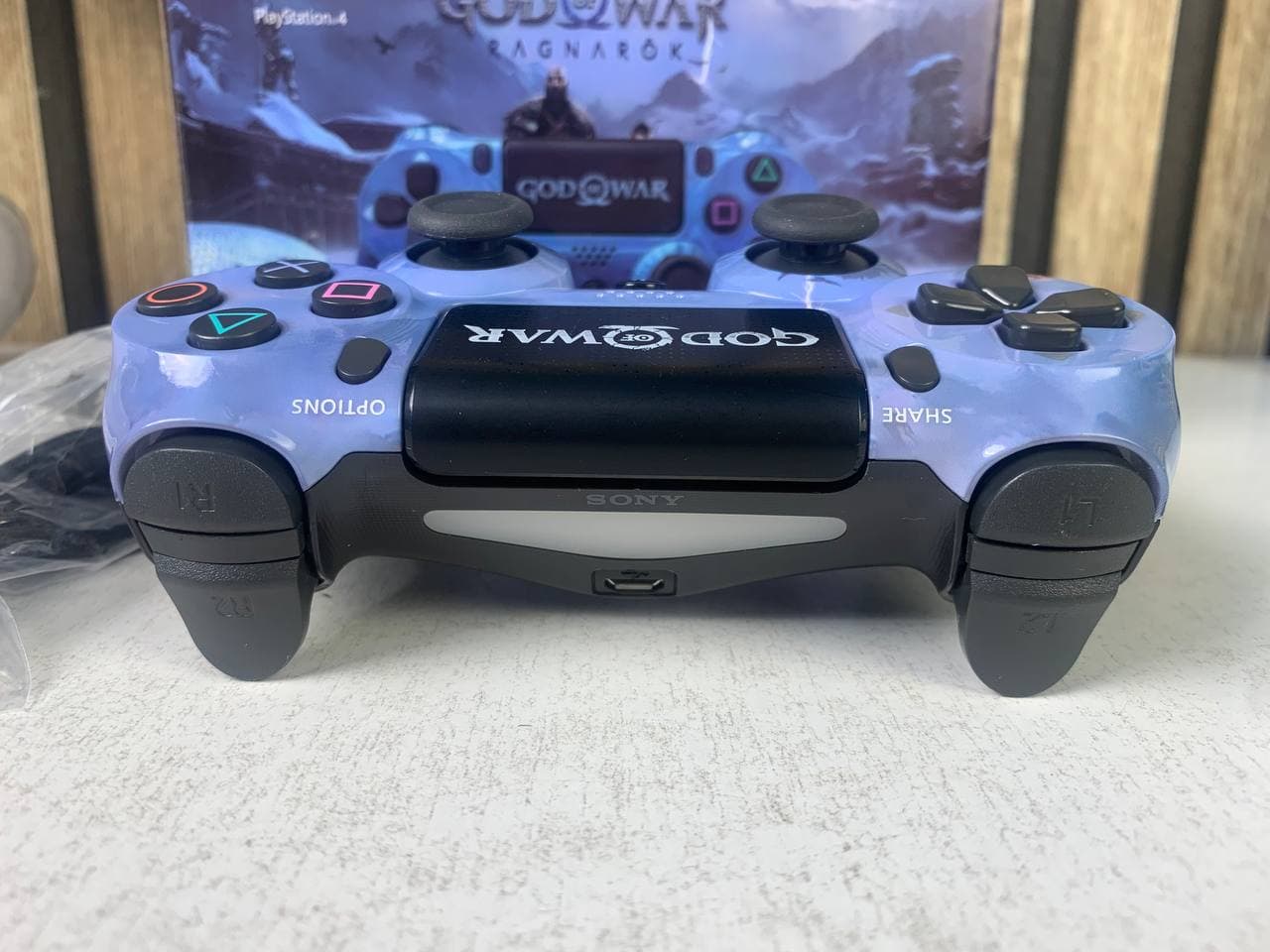يد تحكم لاسلكية PS4 | SONY DualShock High Copy | Edition Ragnarok — صورة حقيقية 5