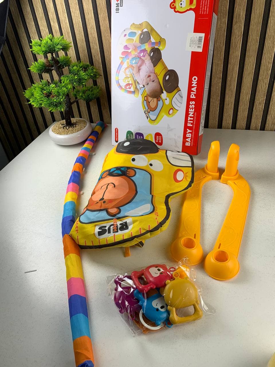 بساط بيانو للرضع | Tapis Éveil Baby Explorer | مع ألعاب معلقة — صورة حقيقية 9