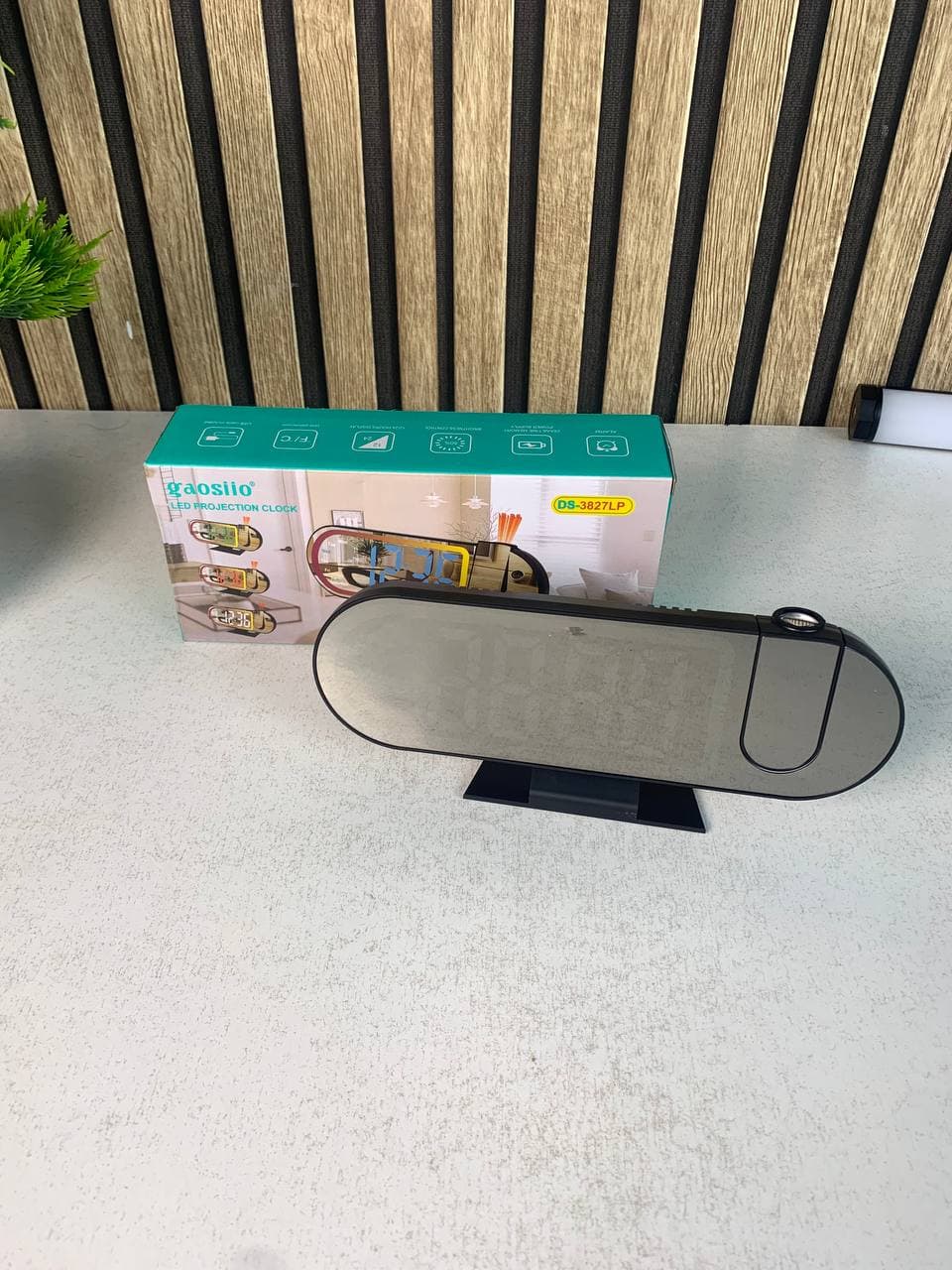 ساعة منبه رقمية | Réveil Projection LED Mirror RGB | DS-3827LP — صورة حقيقية 8