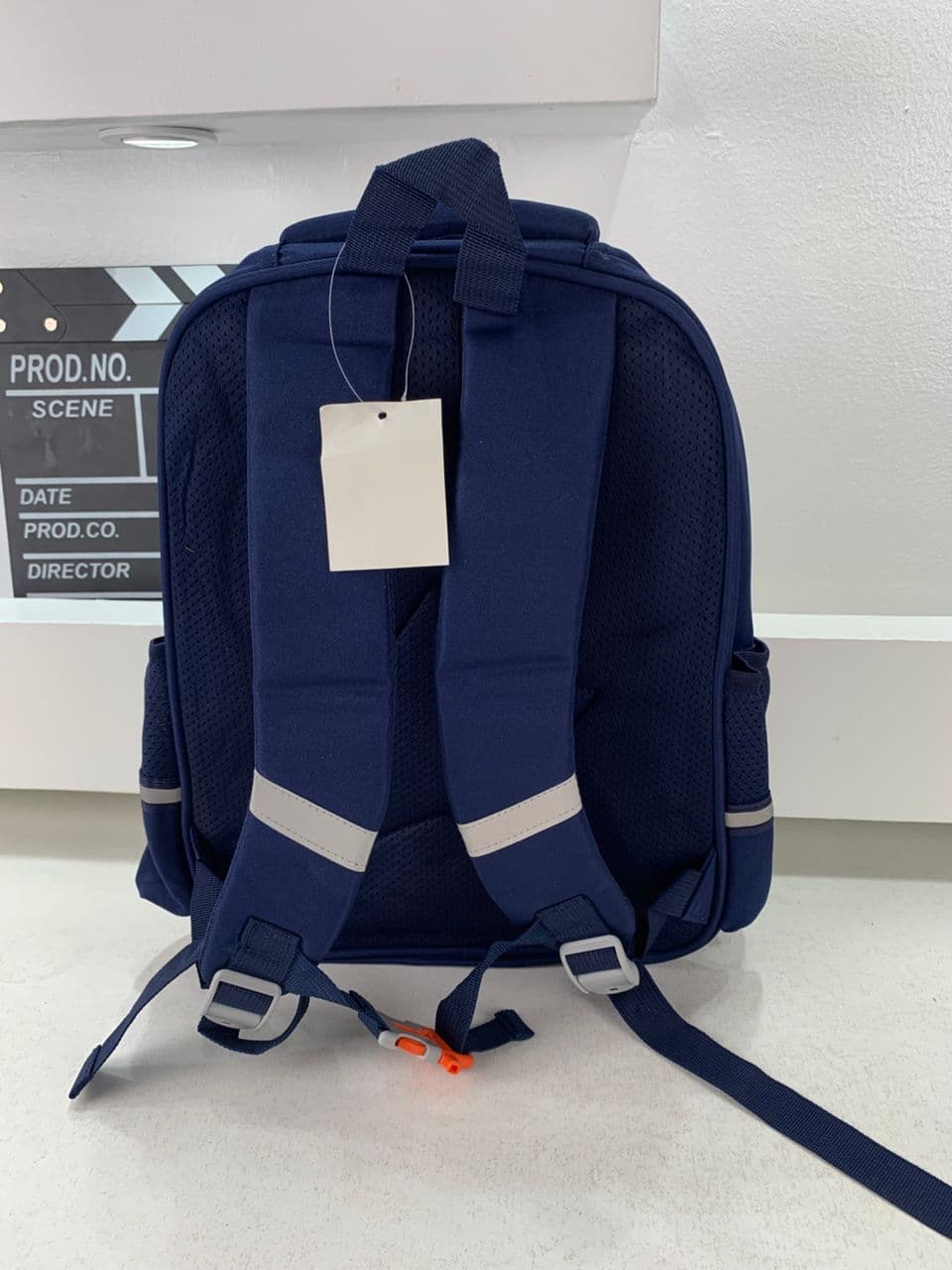 Sac à Dos Enfant Ludique avec Plusieurs Compartiment et un Peluche LM-5122 Bleu Nuit – حقيبة ظهر للأطفال أزرق ليلي — صورة حقيقية 5