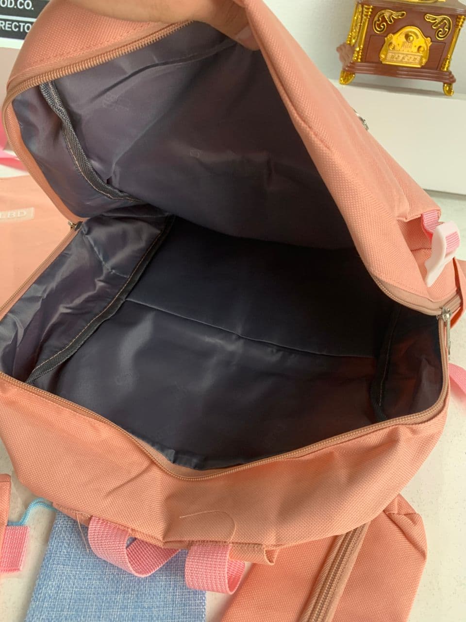 Ensemble de sacs d’école Kawai pour adolescents 5Pcs CLBD V2 Rose – محفظة 5 قطع كاواي وردي — صورة حقيقية 8