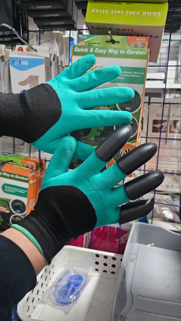 Gants de jardinage avec griffes — صورة حقيقية 9