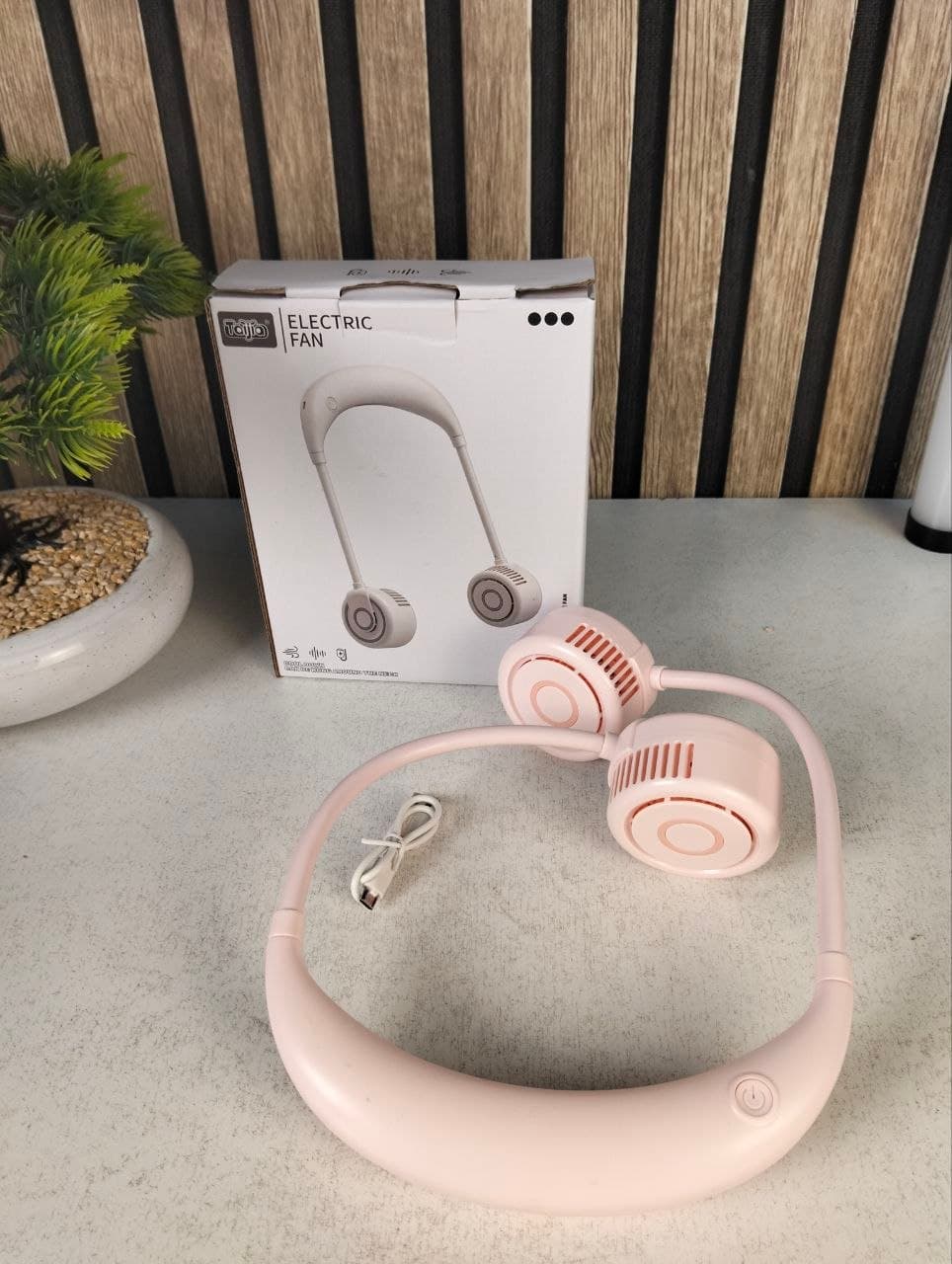 Ventilateur de Cou Portable Rechargeable USB NO.TJ-32A - مروحة العنق المحمولة - Vacance & Loisir - صورة حقيقية 14