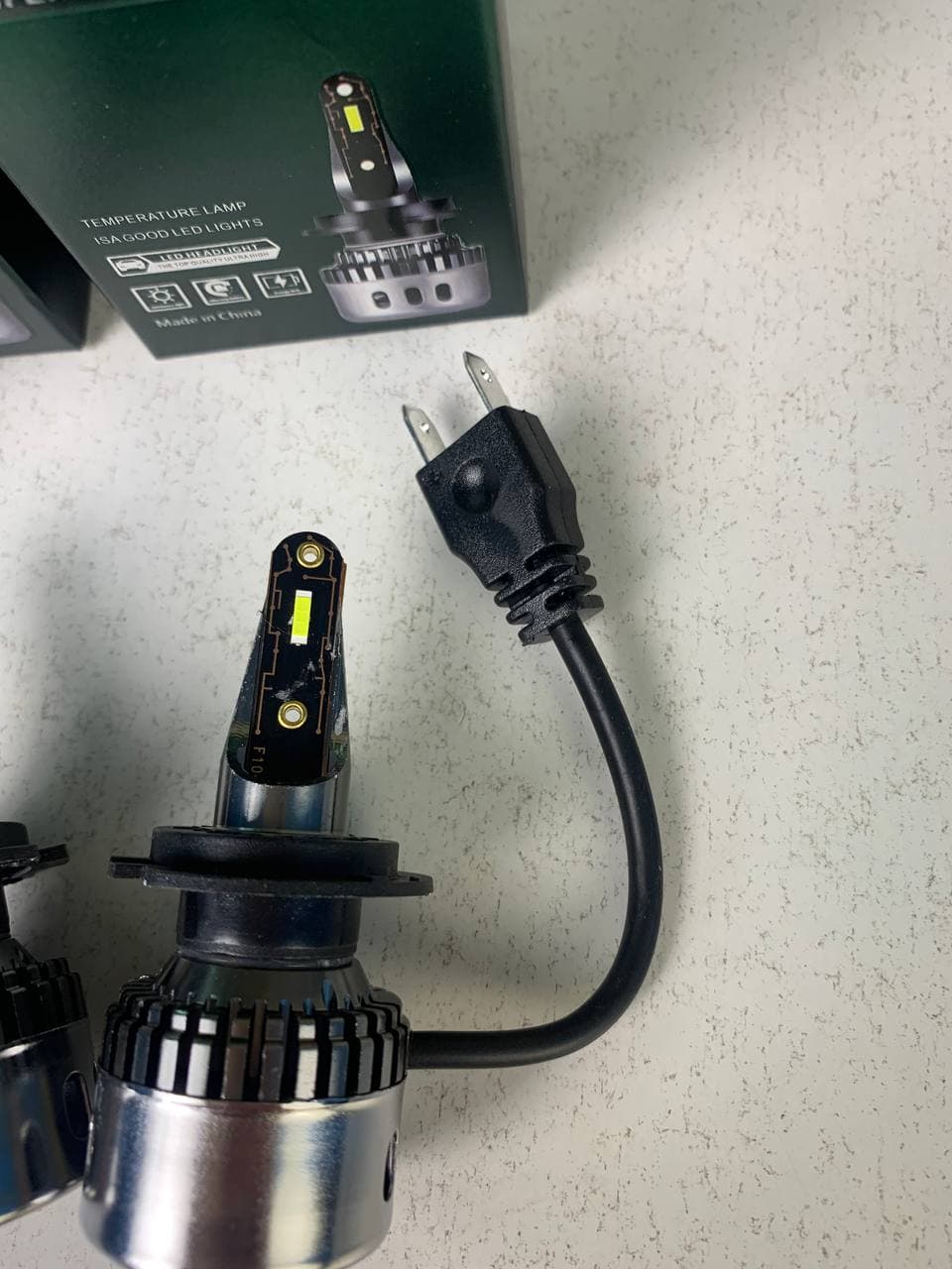 مصابيح أمامية للسيارة | Kit Phare H7 F10 LED | 6500K Super Blanc — صورة حقيقية 13