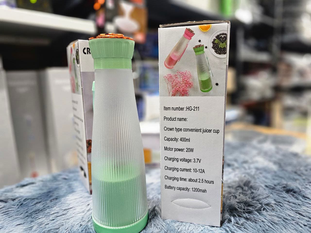 Blender Portable CROWN TYPE Juicer 400 ML — صورة حقيقية 7