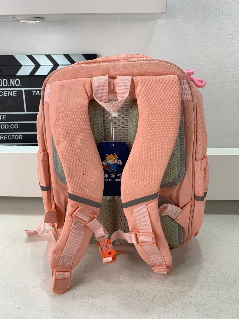 Sac à Dos Scolaire Orthopédique pour Enfants Xiao Wang Ya Rose- محفظة مدرسية للأطفال وردي — صورة حقيقية 5