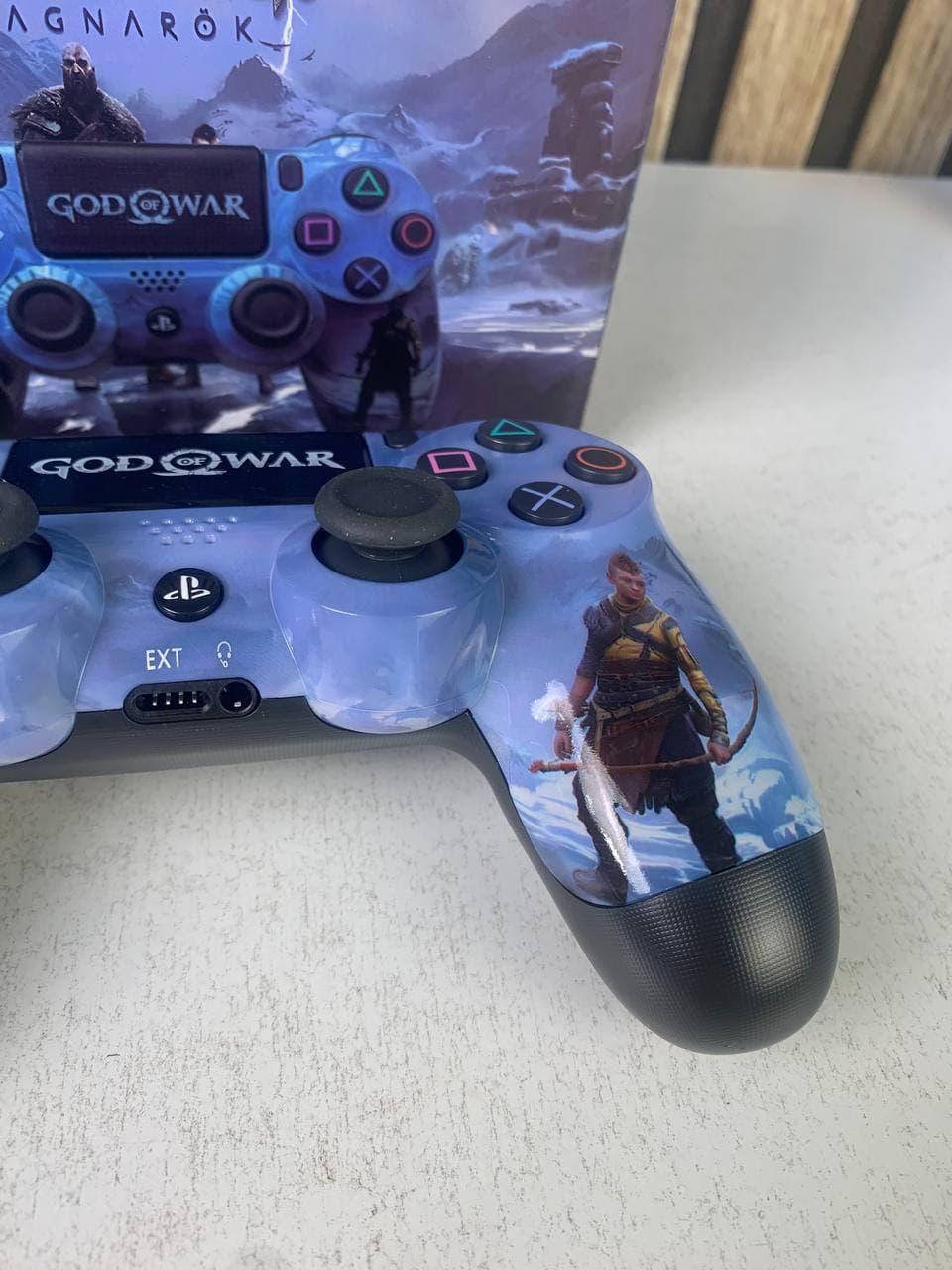 يد تحكم لاسلكية PS4 | SONY DualShock High Copy | Edition Ragnarok — صورة حقيقية 6