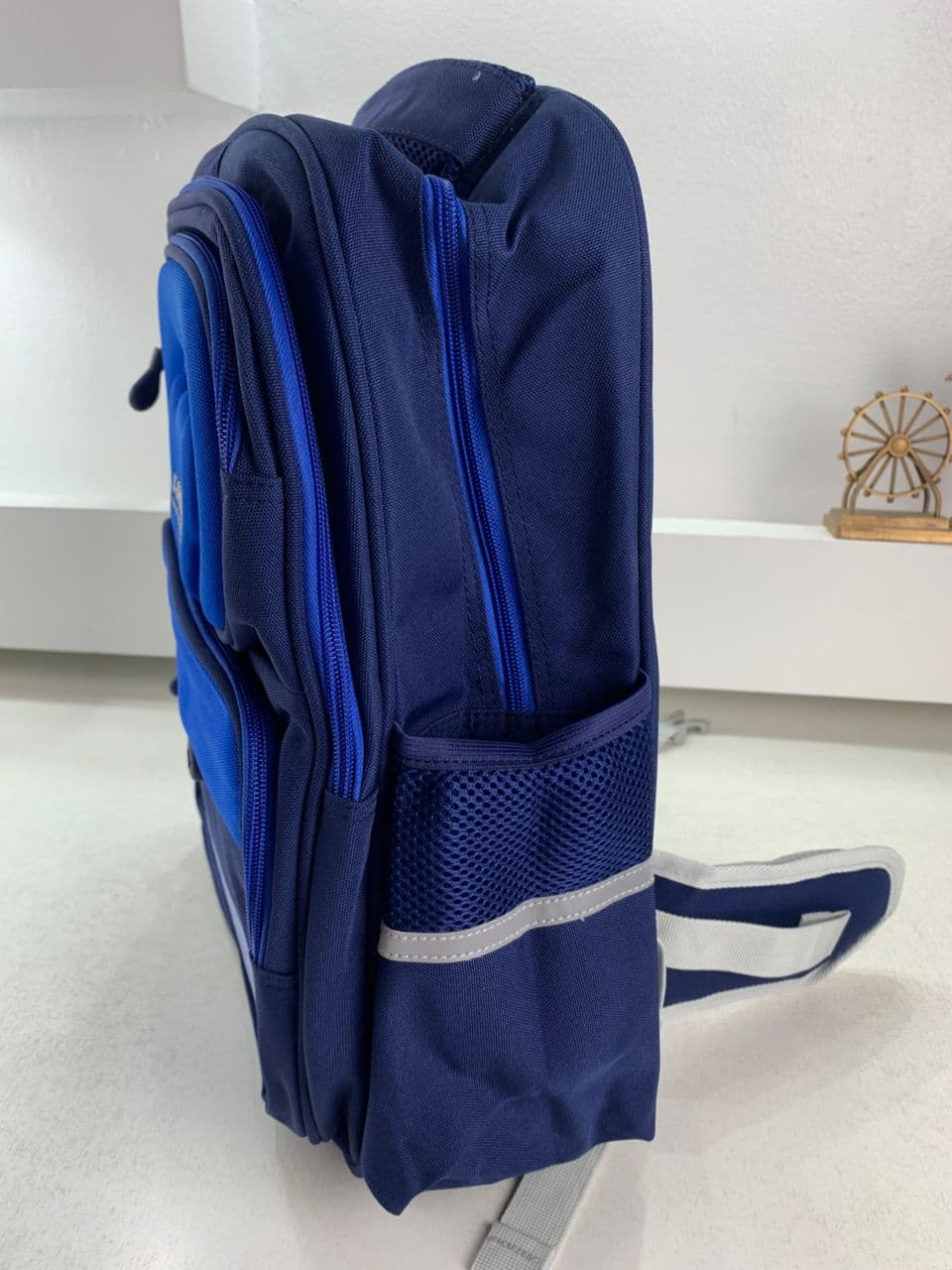 Sac à Dos Scolaire Orthopédique pour Enfants X-SHUAIQI Bleu – محفظة مدرسية للأطفال أزرق — صورة حقيقية 5