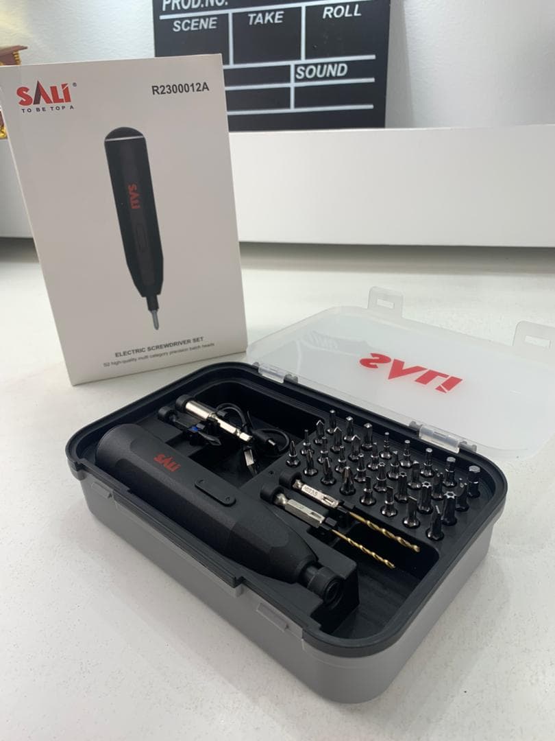 Tournevis Électrique Sans Fil SALI 39 en 1 Batterie Lithium 1200mAh – مفك براغي كهربائي — صورة حقيقية 7