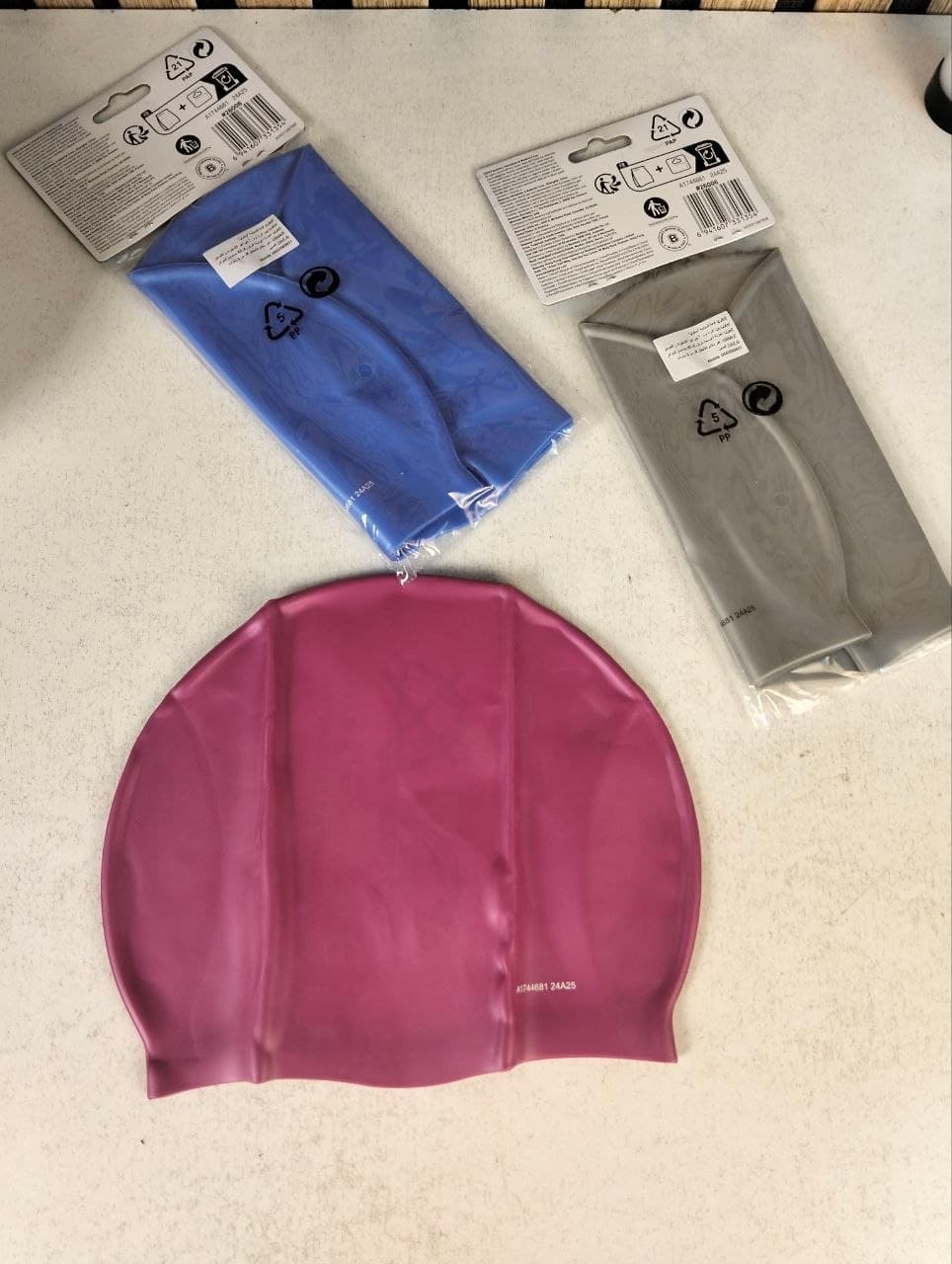 Bonnet de Natation en Silicone - Sans Latex, Confort Maximal pour Adultes - بونيه وقبعة السباحة السيليكونية - Vacance & Loisir - صورة حقيقية 7