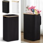 Panier à linge pliable de haute qualité 70L avec couvercle – سلة أغراض منزلية