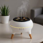 Diffuseur d’huiles essentielles ultrasonique 350 ml avec télécommande et lumières – جهاز تعطير الجو
