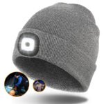 Bonnet LED Unisexe Rechargeable par USB – Gris