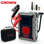 Compresseur De Voiture Avec Booster Batterie 24000mAh CROWN CT37043TB