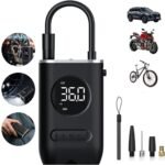 Compresseur d'Air Portable 150 PSI avec Lampe LED – منفاخ هواء محمول مع إضاءة